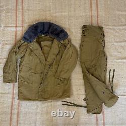 Soviet winter Airborne Suit. Russian Army Uniform Military Jacket, Trousers USSR