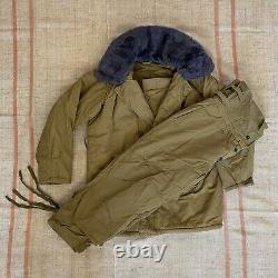 Soviet winter Airborne Suit. Russian Army Uniform Military Jacket, Trousers USSR