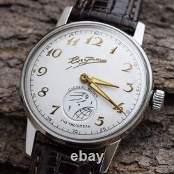 Sputnik Watch Ussr Pobeda Soviet Vintage Mechanical Russian Strap Wrist Military