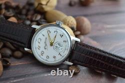 Sputnik Watch Ussr Pobeda Soviet Vintage Mechanical Russian Strap Wrist Military