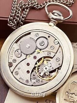 TRAIN MOLNIJA Vintage Soviet CCCP USSR russian pocket watch 18 jewels #7578