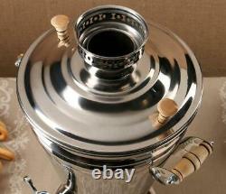 Traditional Russian Samovar On the wood original from USSR 5 Litres