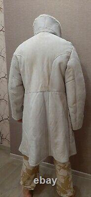 Tulup. Bekesha sheepskin coat Russian army/USSR. Officer Winter. Size 52/2 (42)