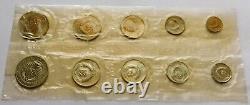 USSR 1968 Mint Set, 9 coins + Leningrad Mint Token, Soviet Union Russian Set