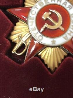 USSR AWARD Soviet Russian PIN ORDER of GREAT PATRIOTIC WAR 1st class RR N14849