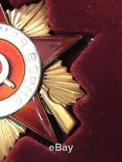 USSR AWARD Soviet Russian PIN ORDER of GREAT PATRIOTIC WAR 1st class RR N14849