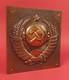Ussr National State Emblem From Border Guard Boundary Marker Post Original 1980s