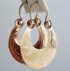 Ussr Original Vintage Soviet Earrings''sudarushki' Solid Rose Gold 583 14k 1968