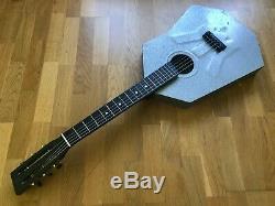 USSR Rare 70s Aluminum Steel Metal Body Soviet Russian Vintage Acoustic Guitar