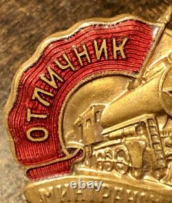 USSR Russian Soviet Badge Insignia Order Excellent Worker Award