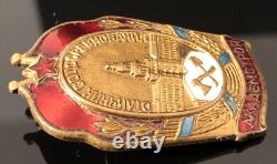 USSR Russian Soviet Badge Order Pin Excellent Worker 1948 Award Original Low #29