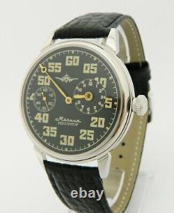 USSR Russian Soviet Mechanical Wrist Watch Molnija Regulator Regulateur #413