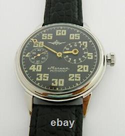 USSR Russian Soviet Mechanical Wrist Watch Molnija Regulator Regulateur #413