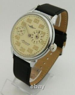 USSR Russian Soviet Mechanical Wrist Watch Molnija Regulator Regulateur #414