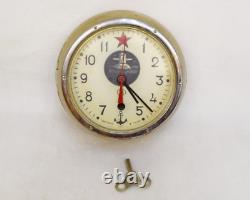 USSR Russian Soviet Vostok Navy Marine Submarine/Ship's Clock Working 202400182