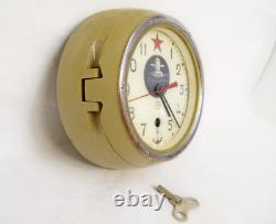 USSR Russian Soviet Vostok Navy Marine Submarine/Ship's Clock Working 202400182