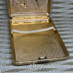 USSR Russian Soviet metal cigarette case? Osmos Soviet satellites of the? Arth