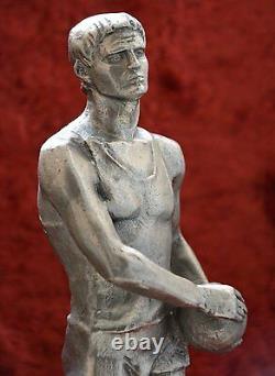 USSR Russian Soviet propaganda sport Volleyball Player sculpture statue H=32 cm