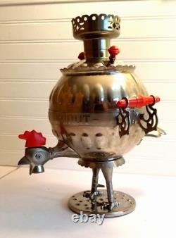 USSR Soviet RUSSIAN SAMOVAR ROOSTER Electric Boiler Urn 1988