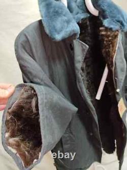 USSR Soviet Russian Army BEKESHA Sheepskin Military Winter Coat TULUP, Size 56