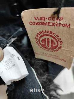 USSR Soviet Russian Army BEKESHA Sheepskin Military Winter Coat TULUP, Size 56