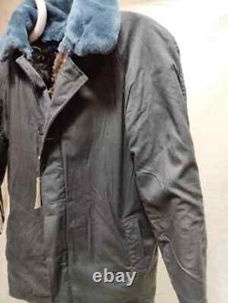 USSR Soviet Russian Army BEKESHA Sheepskin Military Winter Coat TULUP, Size 56