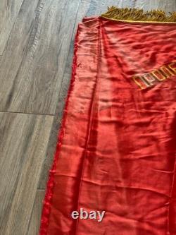 USSR Soviet Russian Lenin Red Flag Banner Tyumen Student Construction Teams 1971