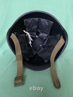 USSR Soviet Russian Naval Infantry Marines black SSh-40 steel helmet. Anchor