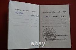 USSR Soviet Russian Rare Order Badge of Honor! Rare! With the Document