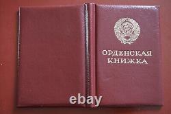 USSR Soviet Russian Rare Order Badge of Honor! Rare! With the Document