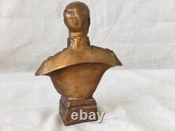 USSR Soviet Russian Sculpture Bust WW2 General Zhukov Bronze Figurine, Vintage