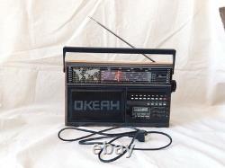 USSR Soviet Russian VINTAGE Transistor Radio Receiver OKEAN RP-286 LW FM UHF