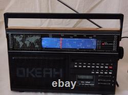 USSR Soviet Russian VINTAGE Transistor Radio Receiver OKEAN RP-286 LW FM UHF