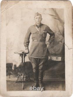 USSR Soviet Russian WW2 Red Army badge Ready To Sanitary Defence withphoto. 1930s