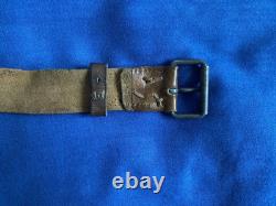 USSR Soviet Russian WW2 Red Army genuine leather belt for enlisted and NCO