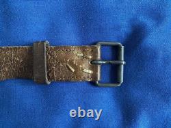 USSR Soviet Russian WW2 Red Army genuine leather belt for enlisted and NCO