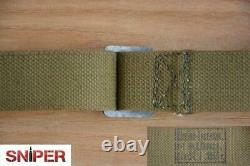USSR Soviet Russian canvas strap 2 carabins carrying sling belt stamp 1963