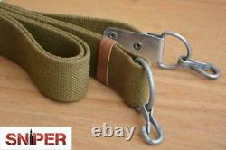 USSR Soviet Russian canvas strap 2 carabins carrying sling belt stamp 1963