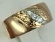 Ussr Vintage Original Soviet Engagement Cubic Zirconia Rose Gold Ring 585 14k