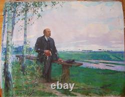 Ukrainian Russian Soviet oil painting Lenin (Heritage Auctions 100 000$) Great