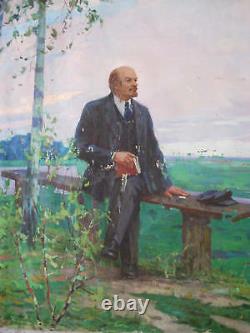Ukrainian Russian Soviet oil painting Lenin (Heritage Auctions 100 000$) Great