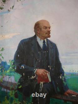 Ukrainian Russian Soviet oil painting Lenin (Heritage Auctions 100 000$) Great