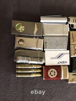 Unusual Vintage Soviet USSR Russian Or Pocket Cigarette Lighter Lighters Lot