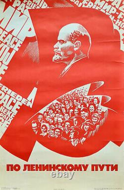 Ussr Hammer & Sickle Soviet Russian Communist Bolsheviks Lenin Stalin Poster