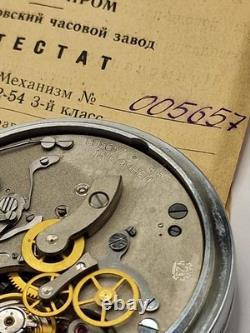 VERY RARE 2Mchz Slava USSR Russian Soviet stopwatch 15 jewels. Made in USSR 1956