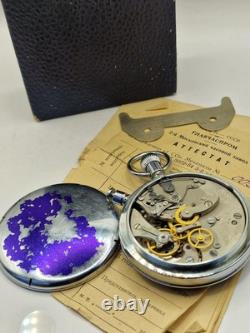 VERY RARE 2Mchz Slava USSR Russian Soviet stopwatch 15 jewels. Made in USSR 1956