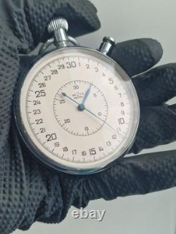 VERY RARE 2Mchz Slava USSR Russian Soviet stopwatch 15 jewels. Made in USSR 1956