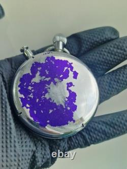 VERY RARE 2Mchz Slava USSR Russian Soviet stopwatch 15 jewels. Made in USSR 1956