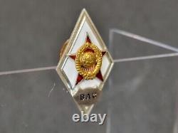 VERY SCARCE! USSR Russian Soviet Military SIGNAL Academy Graduate Badge Type 2