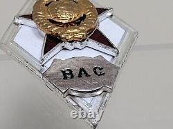 VERY SCARCE! USSR Russian Soviet Military SIGNAL Academy Graduate Badge Type 2